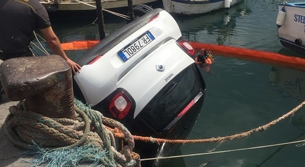 Dimentica Il Freno A Mano Auto In Mare A Torre Del Greco