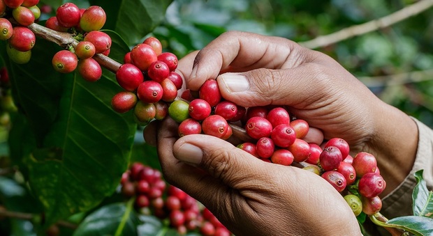 chicco di caffè verde nepal